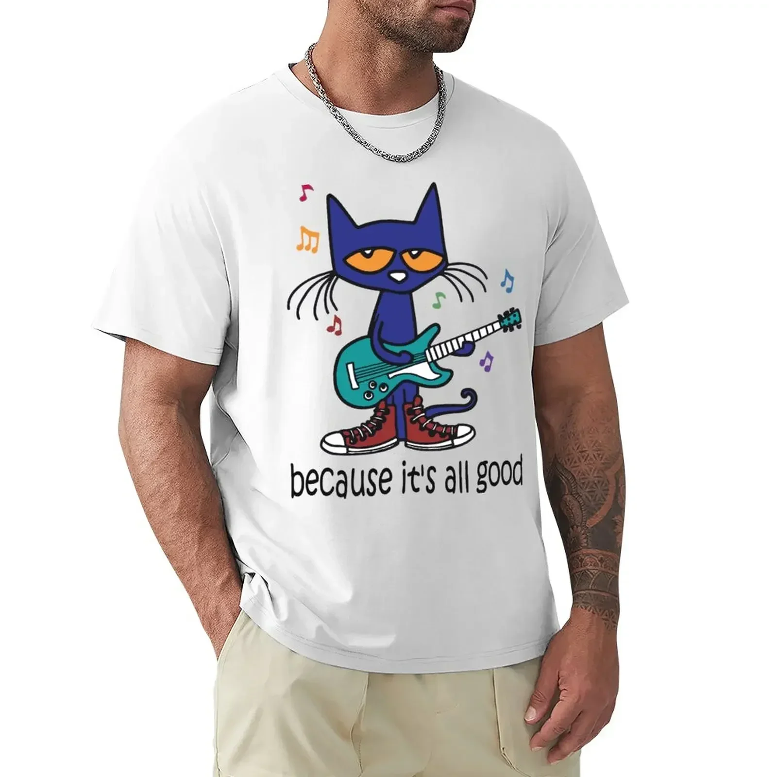 Pete the cat singing T-Shirt quick drying quick-drying t shirts for men graphic