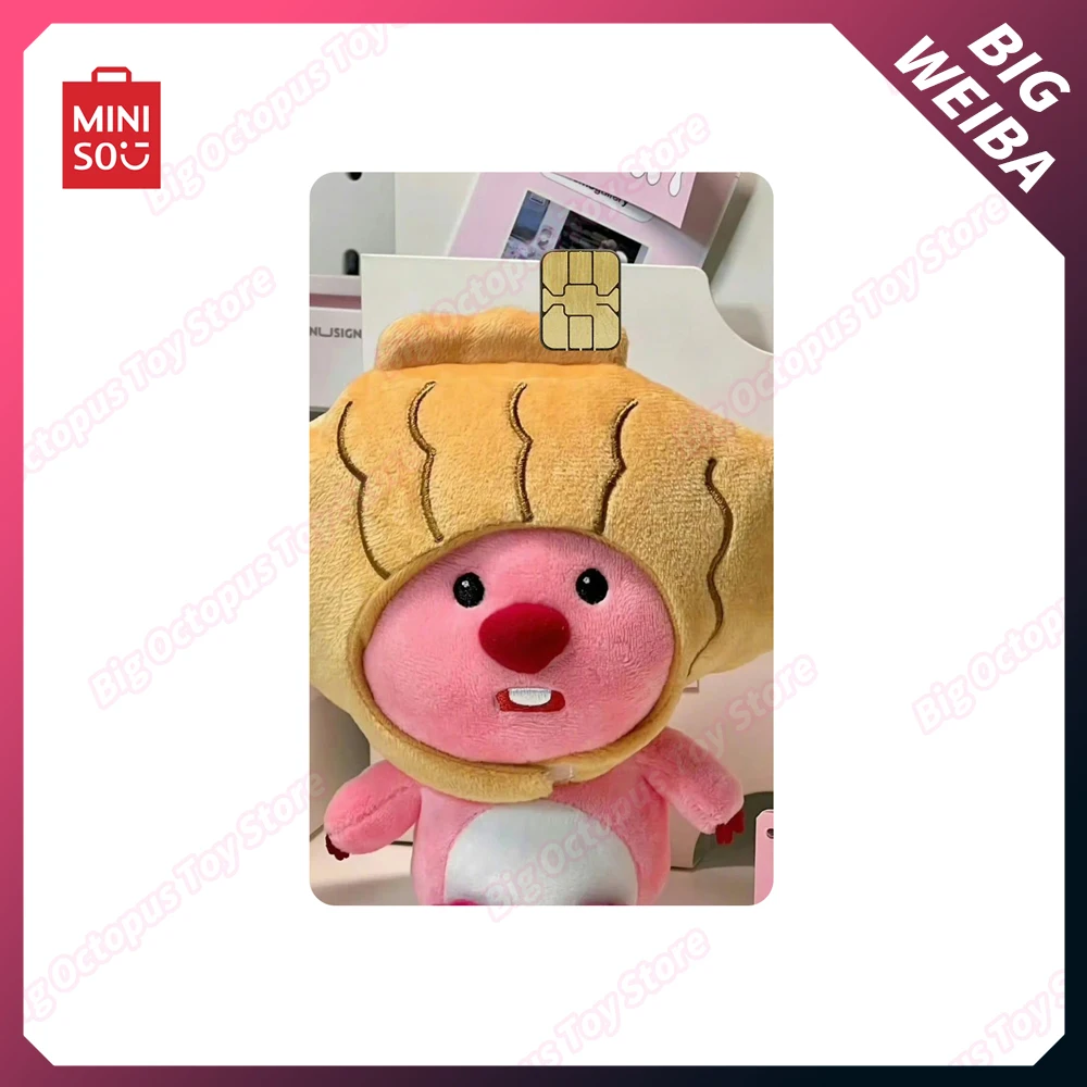 Miniso Loopy Cartoon Cute Animation Credit Debit Card Skin Sticker Cover Pvc Waterproof Diy Decal Big Small Chip Pass Sticker