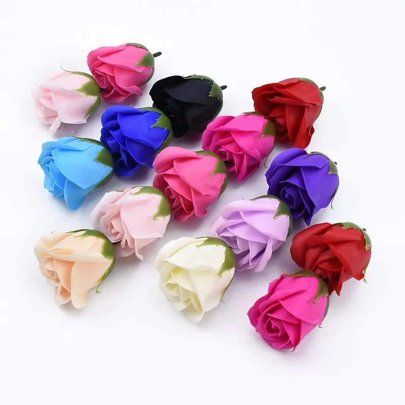 5/10 pcs Artificial Soap Flower Bathing Petals Wedding Decorative Bridal Accessories Clearance Home Decor Teddy Bear of Roses