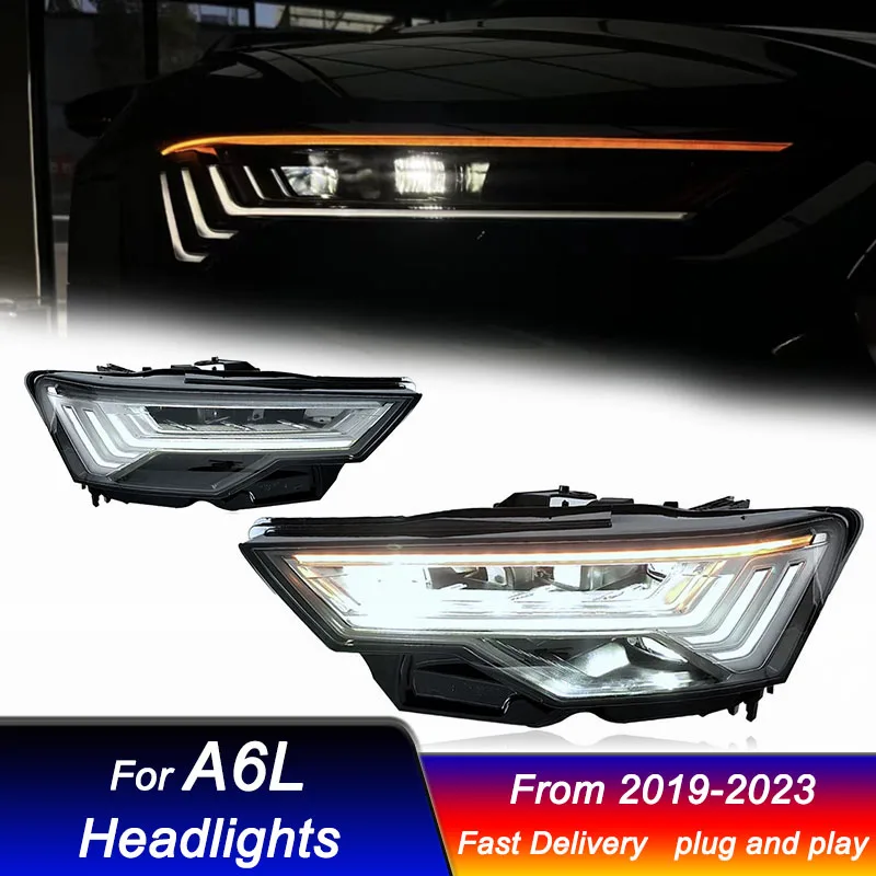 

Car Headlights for Audi A6L C8 2019-2023 matrix style full LED DRL Dynamic Signal Head Lamp Bi Xenon Beam Headlamp Accembly