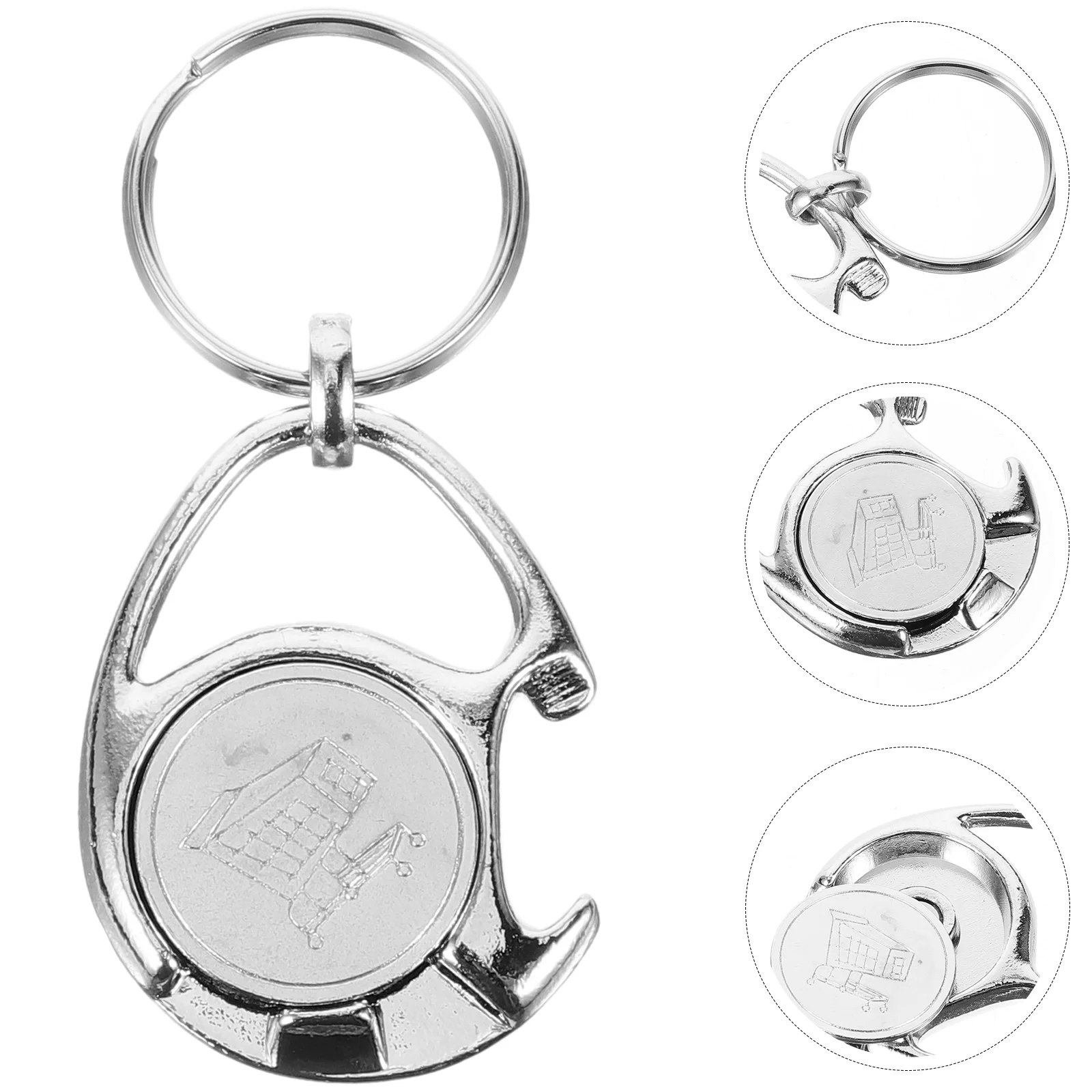 

Shopping Cart Token Keychain Bottle Opener Accessories Trolly Coin Uk Hanging Keyring Trolley Tokens Pendant Zinc Alloy