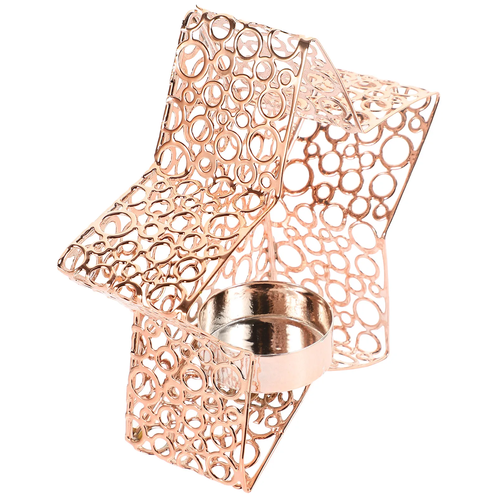 

Pentagram C Holder Star Shaped Iron Tealight Golden Compact Home Decor Wedding Centerpiece C Base
