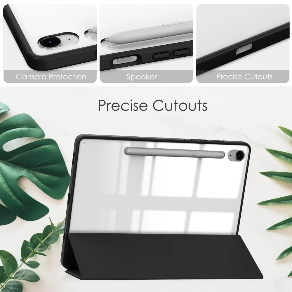 For Samsung Galaxy Tab S10 FE 2025 SM-X520 X526B With Pencil Holder Case For Galaxy Tab S10 FE / S9 FE 10.9 inch Tablet Cover