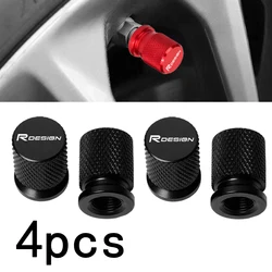For Volvo R Design RDesign V40 V50 C30 S60 XC60 XC90 XC40 V60 S40 XC70 C70 C40 Car Wheel Tire Valve Caps Tyre Stem Covers
