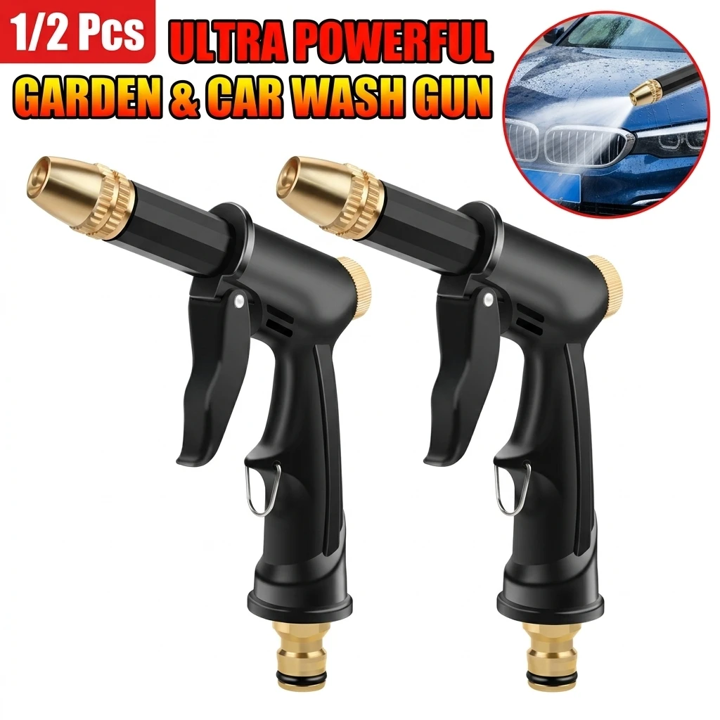 Sprinkle Watering Irrigation Tools Spray Modes Garden Water Gun Household High-Pressure Car Wash Clean Sprayer Gun Hose Nozzle