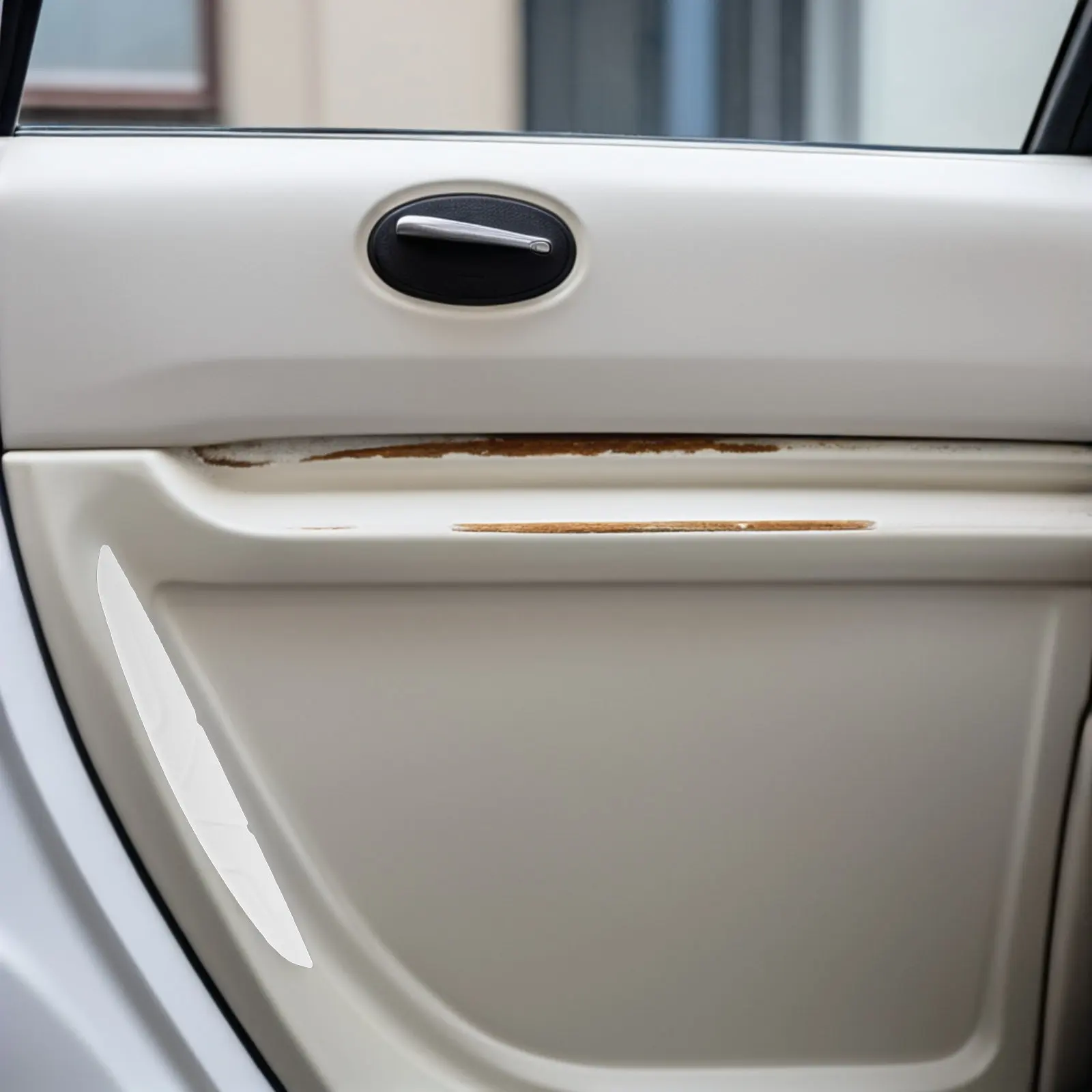 12 Pcs Anti-collision Strip for Cars Sticker Strips Adhesive Auto Door Trim White Automotive Sealing