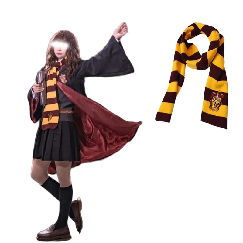 2025 신상 망토 키즈 코스프레 헤르미온느 그리핀도르 마법 로브 넥타이 지팡이 할로윈 의상 (성인용) ❤ ❤   $zz