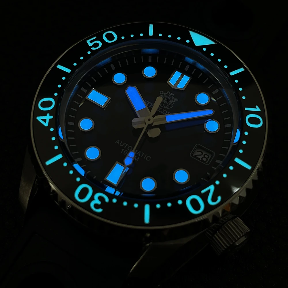 SD1968 STEELDIVE 100atm 1000 meters water resistant diving watches Luminous automatic diver watches 316L stainless steel case