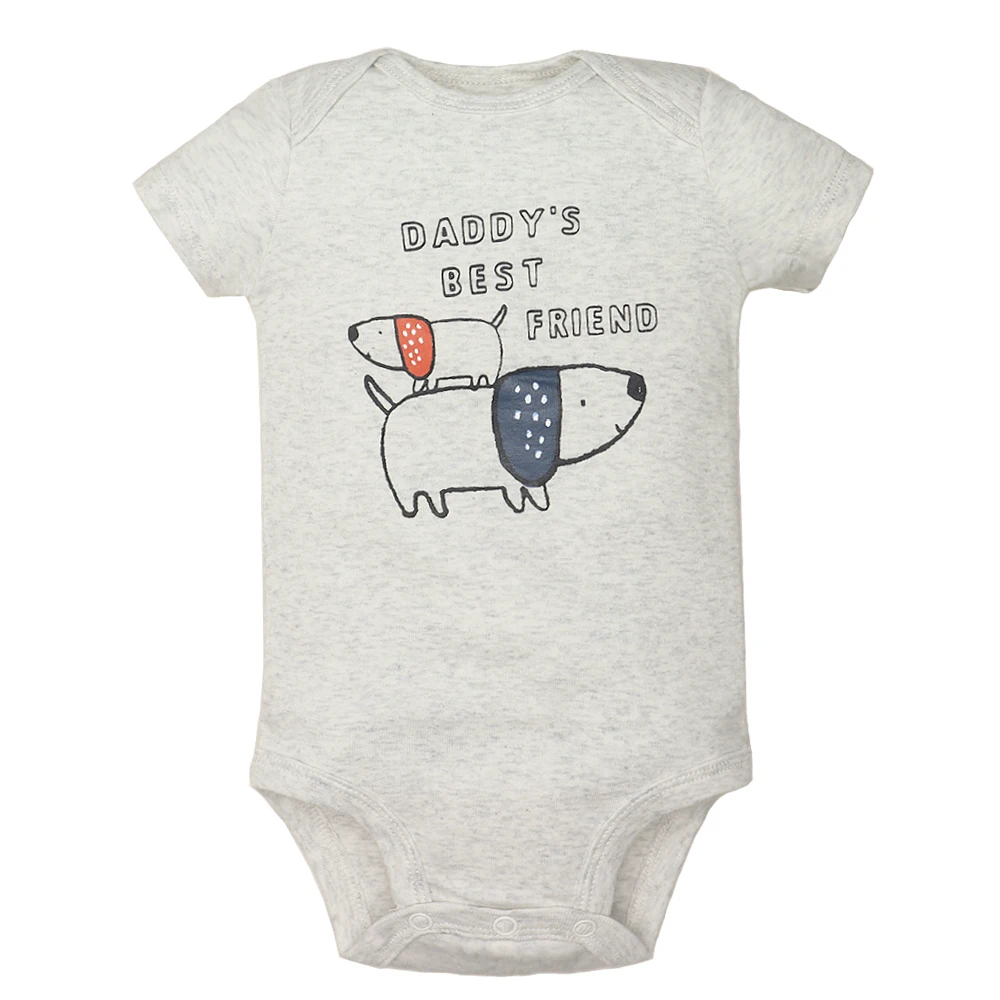 2024 Unisex 6PCS Baby Boys Girls Bodysuit 100% Cotton Newborn body bebe Jumpsuit Cartoon Print Baby Clothing Ropa 6-24M