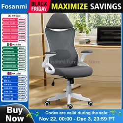 Office Meeting Mesh Chair with Adjustable Armrests Lift and swivel Computer Chair Ergonomic Lumbar Support Desk Chair for Home