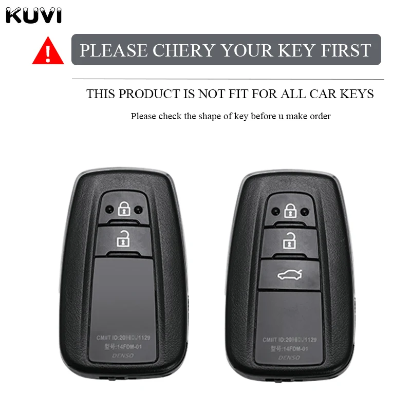 Modne etui na kluczyk samochodowy z TPU do Toyoty Prius Camry Corolla CHR C-HR RAV4 Land Cruiser Prado Akcesoria do breloków do kluczy — zdjęcie 3