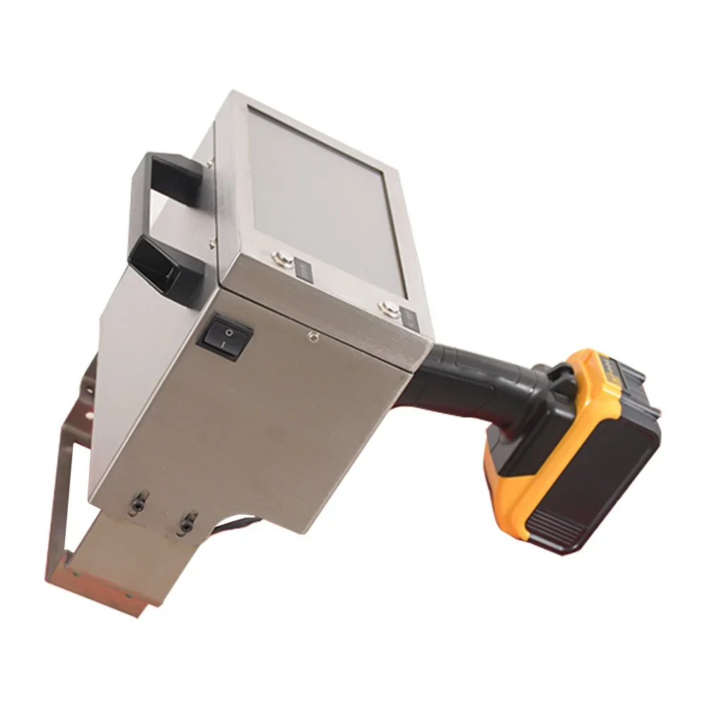 90x30mm Portable Engraving Electric Marking Machine  magnet Touch Screen For Nameplate Cylinder Number Frame Chassis