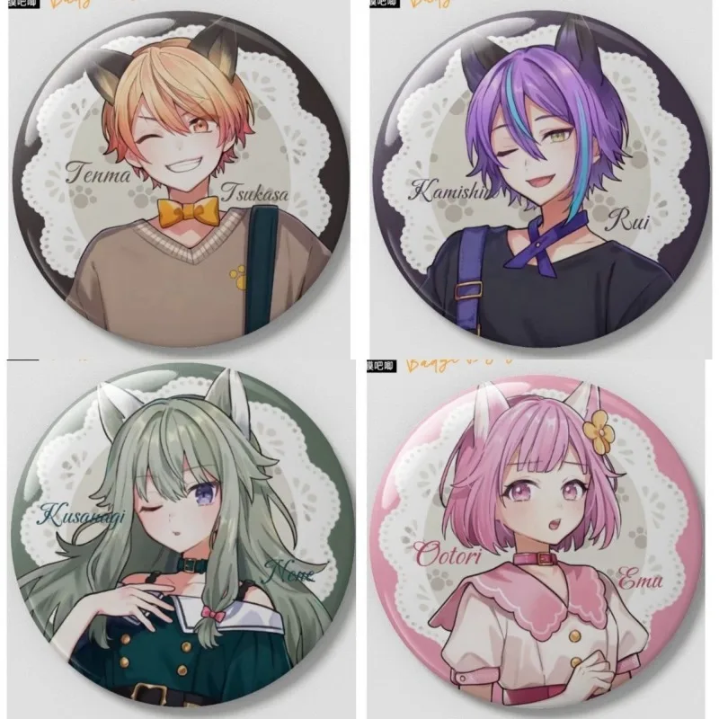 Kusanagi Nene Tenma Tsukasa Anime Costumes Badges Pins ‌Kamishiro Rui Women Brooch Cartoon Cosplay Brooches for Bag Accessorie
