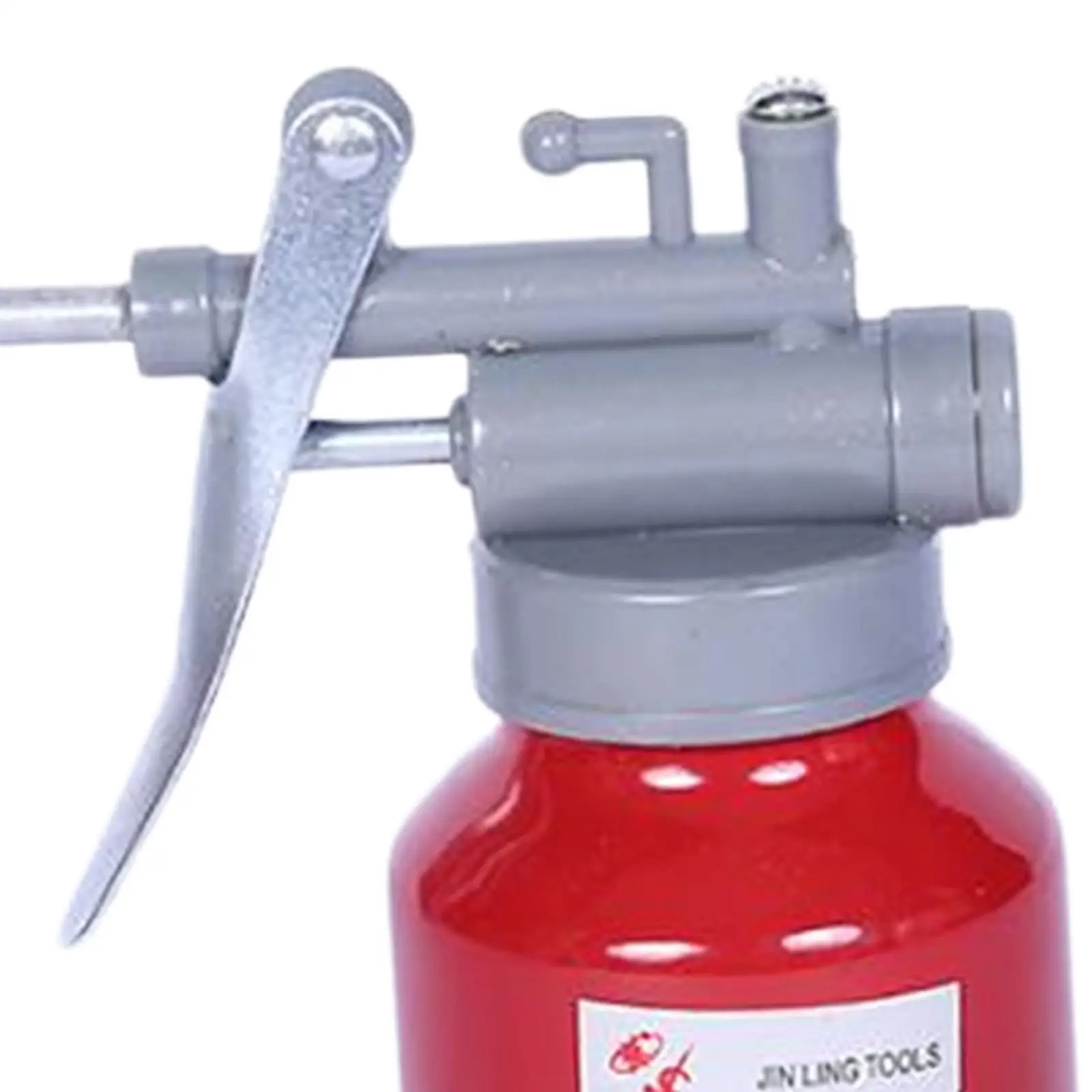 Manual Oil Pump Oiler 250ml Heavy Duty Metal Lubrication Can Portable Extractor for Industrial Machine Maintenance