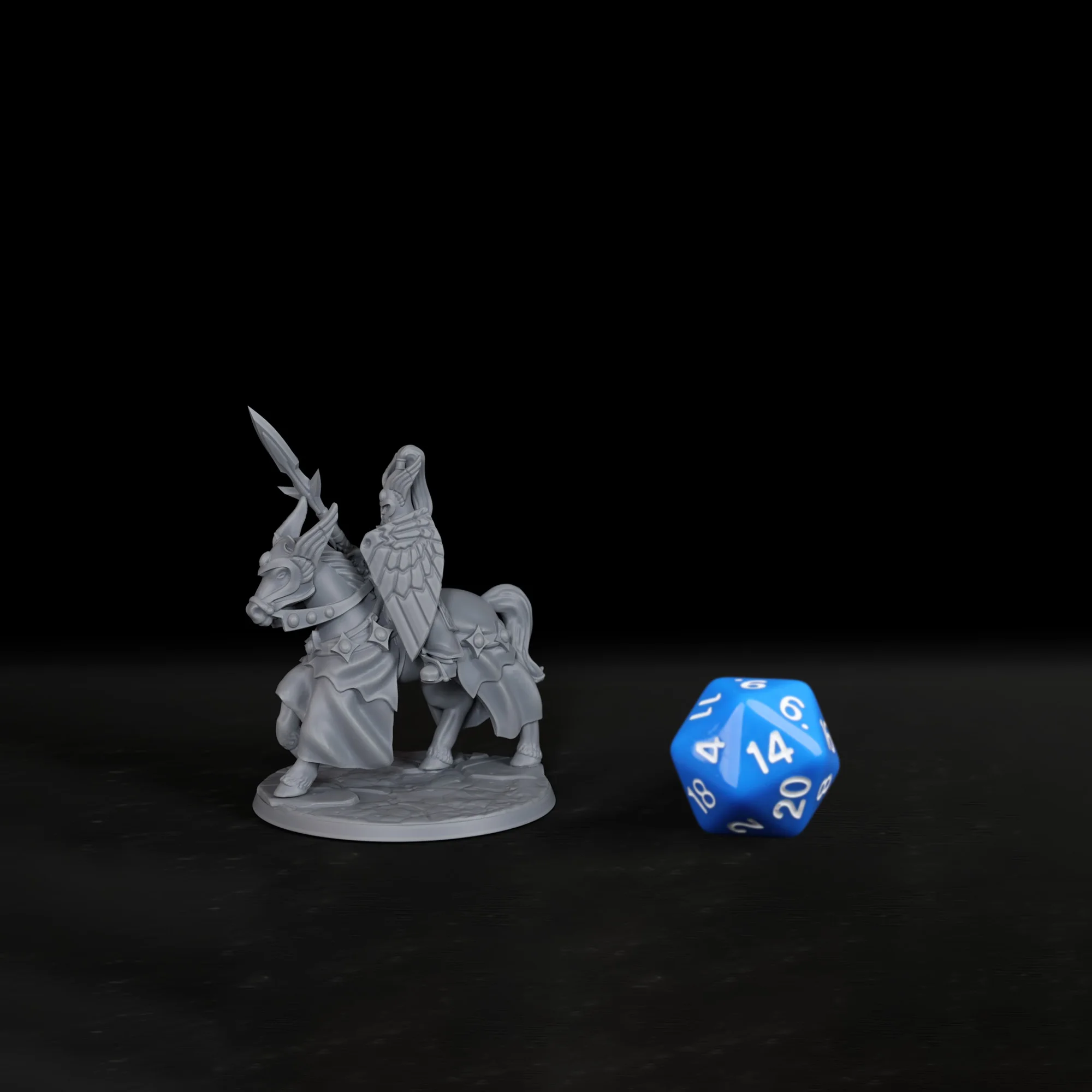 Fantasy Character NPC Elf Horse Rider Miniature, Great Accessories for Any Classic Table RPG, Suitable for TTRPG Room Decors