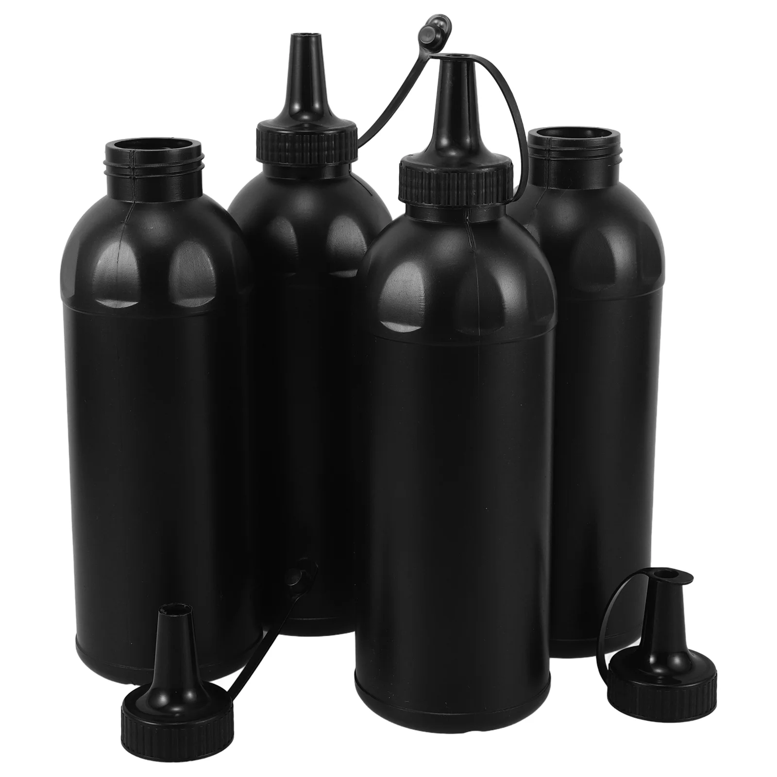 4 Pcs Bottle Hair Oil Bottled Plastic Squeeze Bottles Water Empty for Liquid