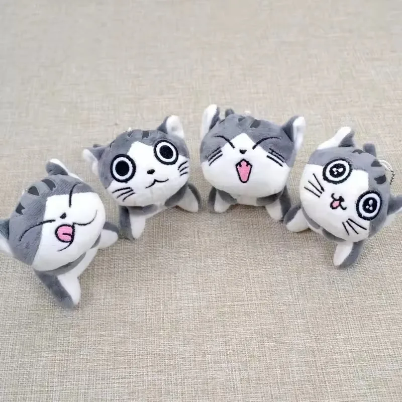 Kawaii Cute Mini Plush 10cm Cats Animal Stuffed Doll Keychain Instagram Style Bag Hanging Schoolbag Pendant Kids Gift view 6