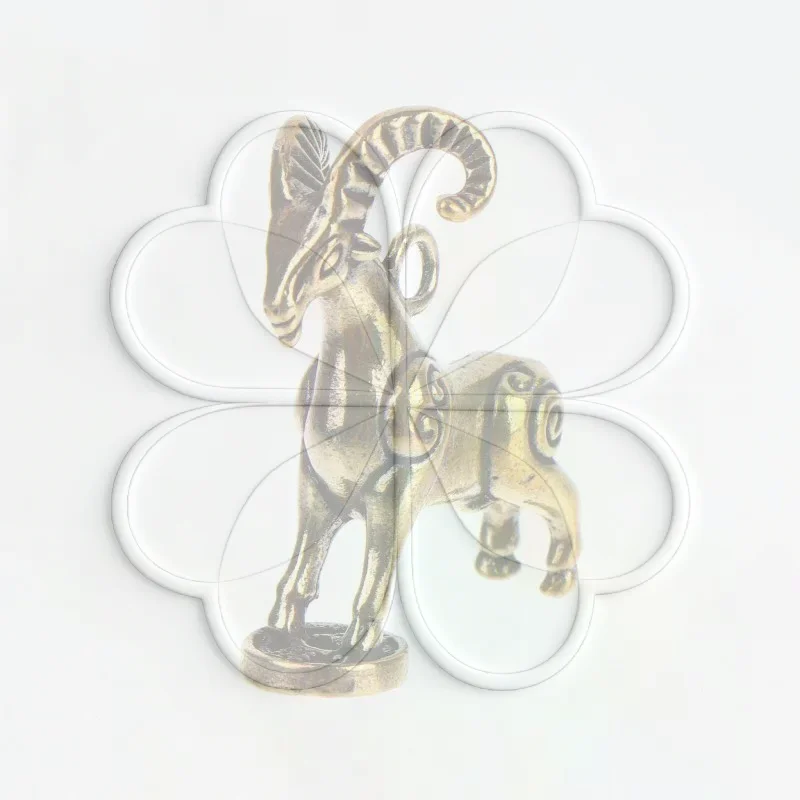 2027 Zodiac Goat Lucky Statue Step On Money Brass Sheep Figurine Auspicious Animal Sculpture for Shelf Display Gift Decor