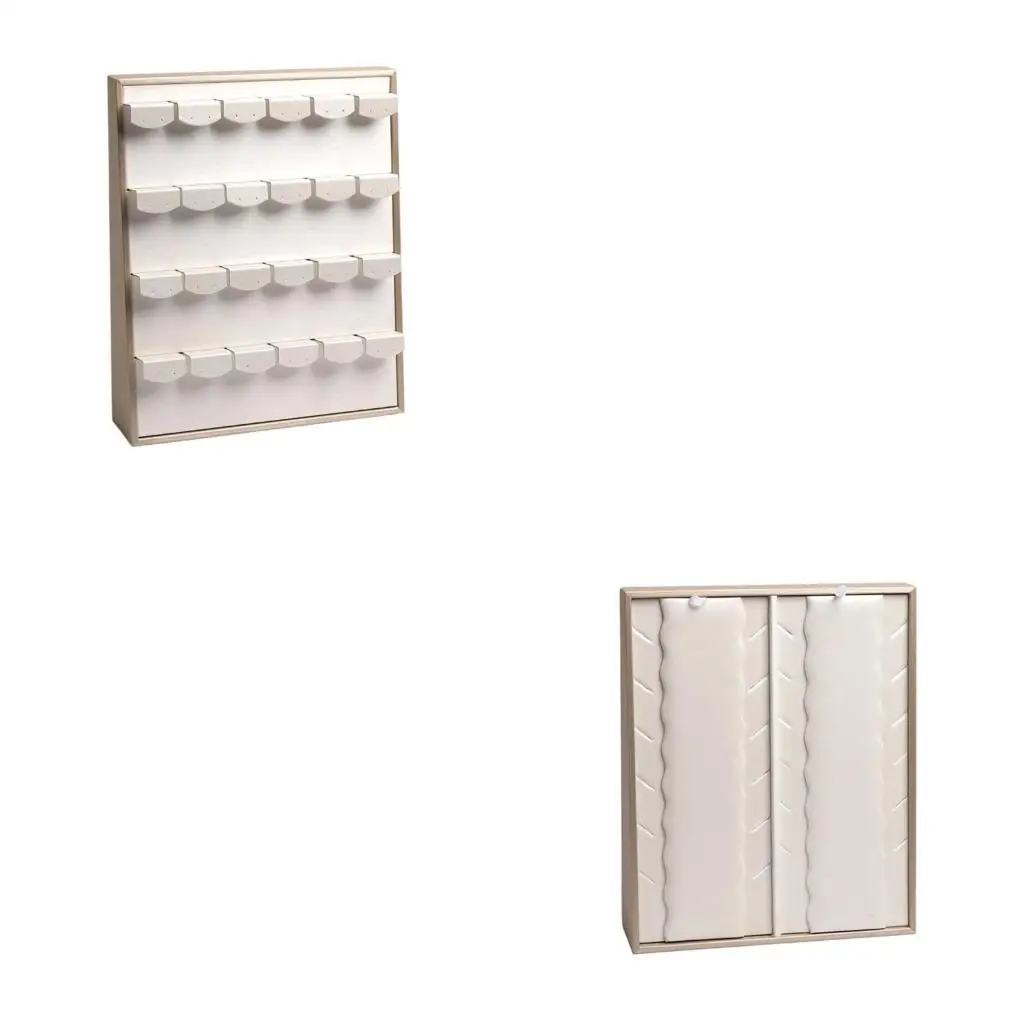 

Изысканная кожаная подставка для ювелирных изделий Повышенная видимость Выставки домашнего магазина