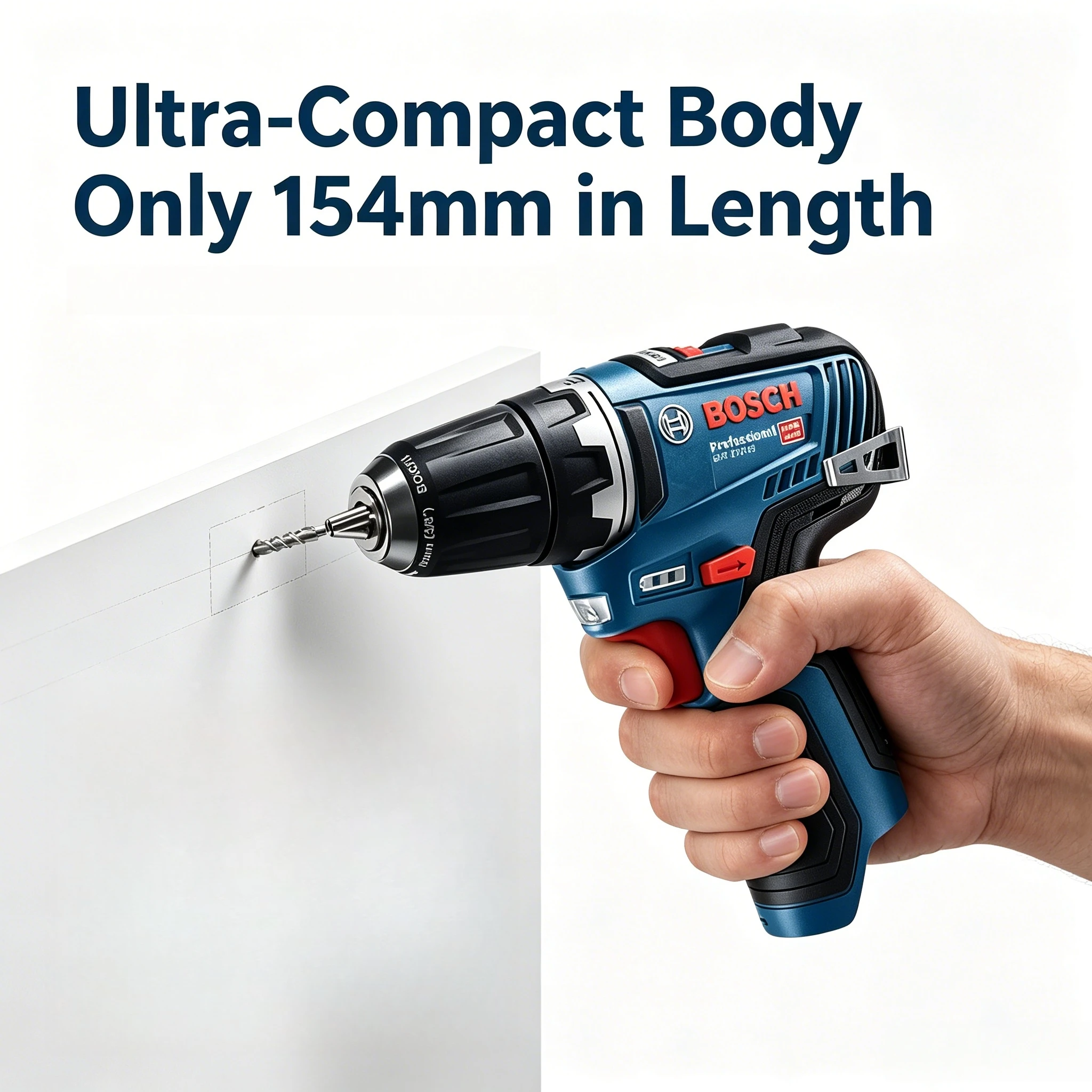 Heavy Duty BOSCH GSR12V-35 10mm Chuck Wireless Drill One-hand Operation Small Space Repair Craft Power Tool