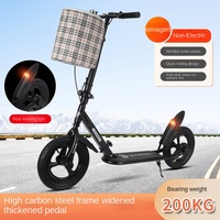 Cross Life New Youth Scooter Folding Two Wheel Scooter For College Students And Male And Female Campus Scooters Carbon Steel New