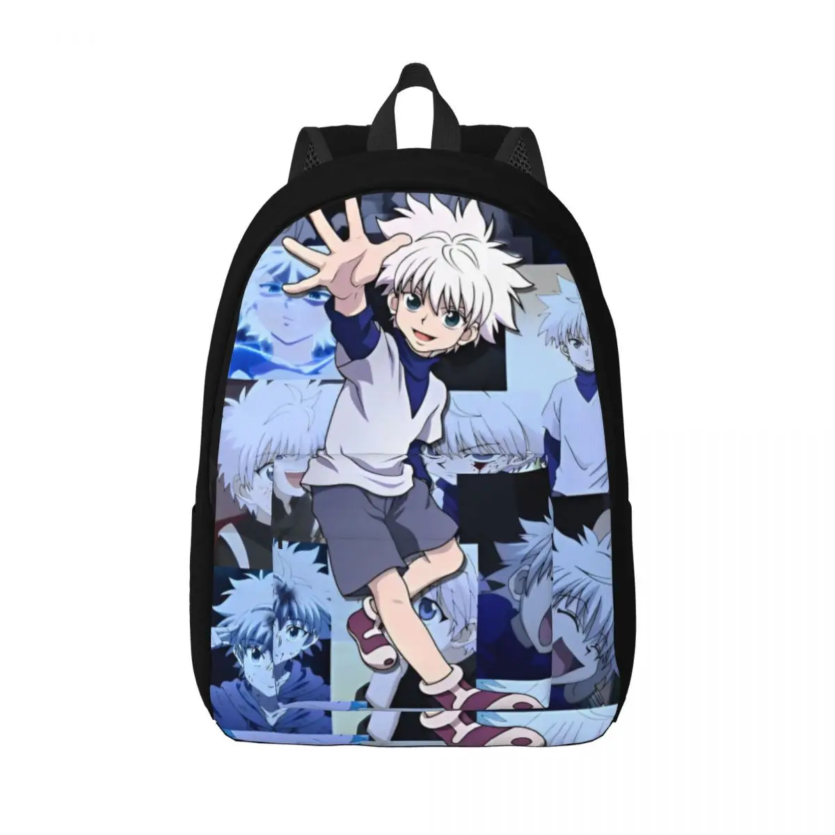 

Killua Zoldyck Backpack for Men Women Casual High School Hiking Travel Daypack Manga Hunter X Hunter Laptop Shoulder Bag Gift