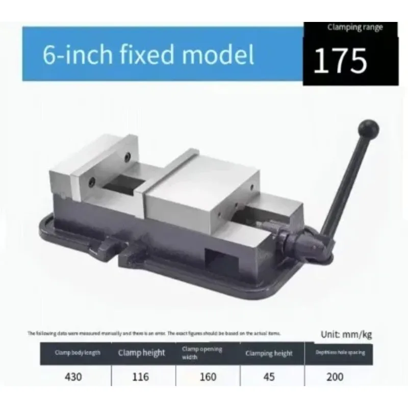 Cast Iron Metric CNC Flat Pliers 6 8 Inches Angle Adjustable Vise for DIY CNC Machining Laboratory