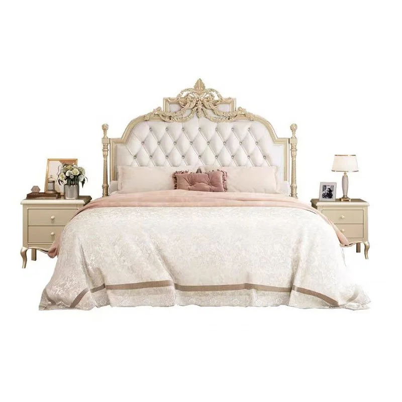 

Wholesale Bedroom Home Furniture Wooden Frame king Size Double Bed for Adults with Storage Box Space Beds Solid Wood Bed Set