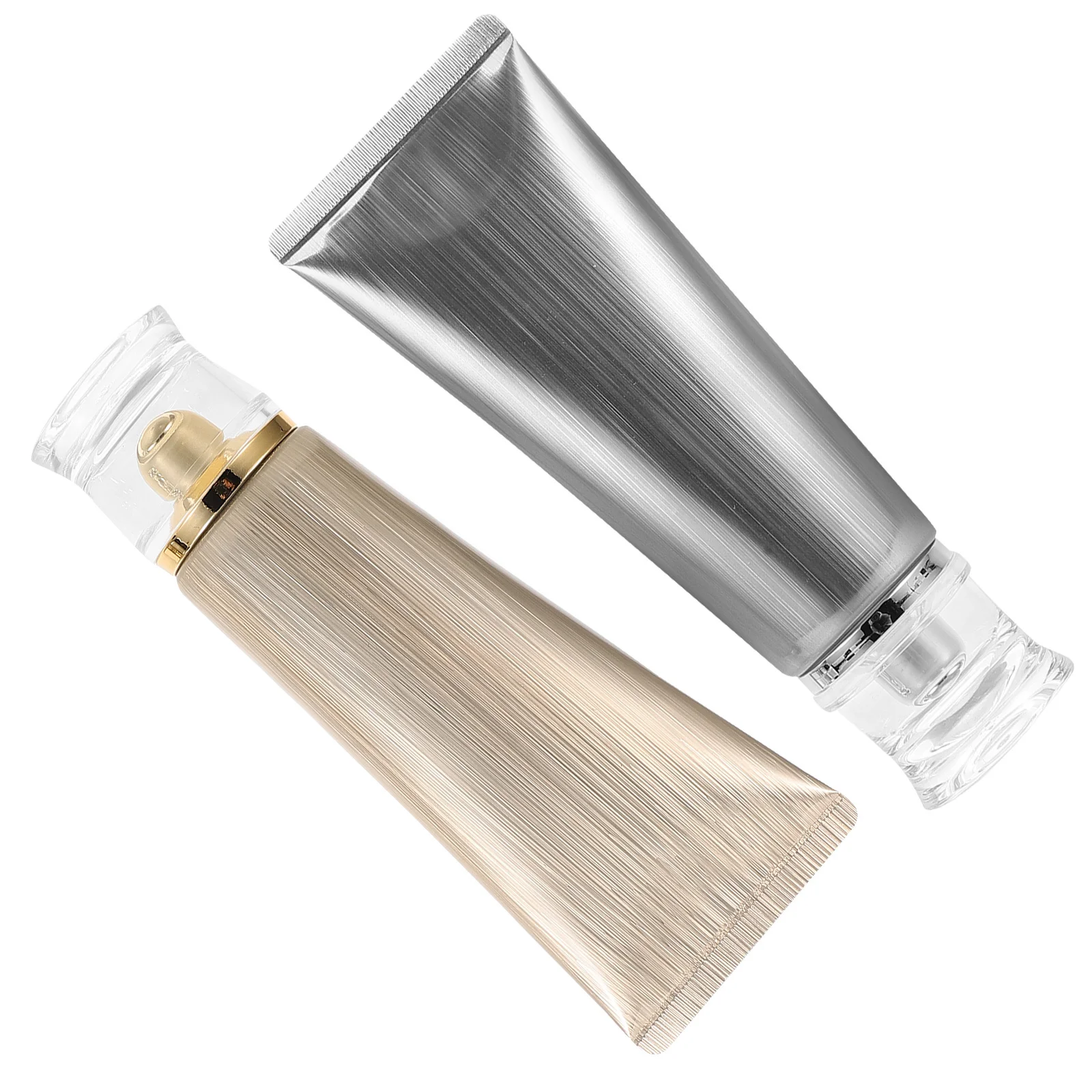 

4pcs 100G Portable Plastic Tubes Leakproof Travel Sample Containers For Facial Cleanser Squeeze Bottle Skincare