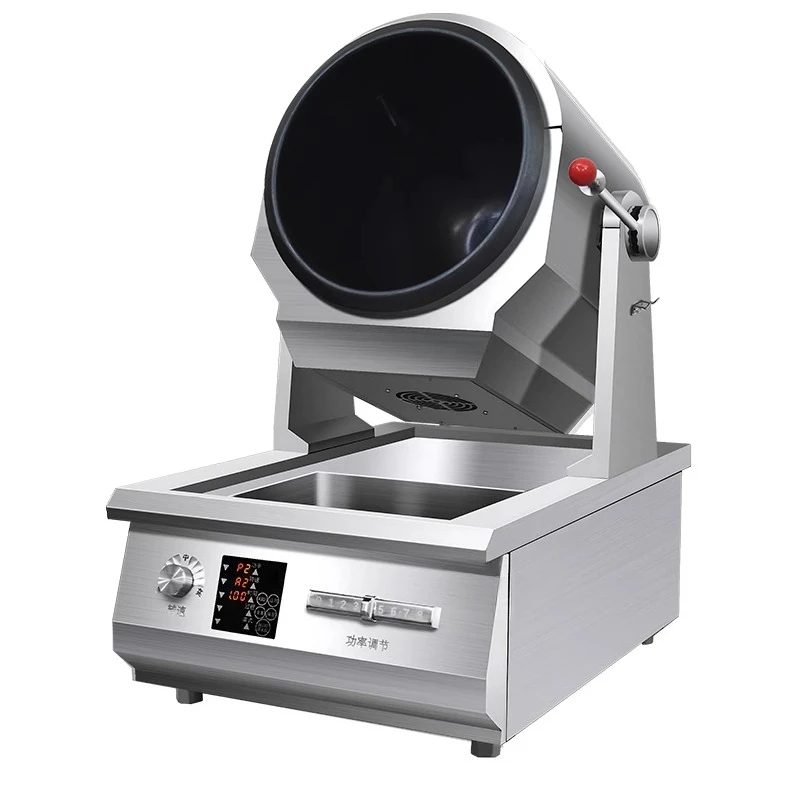 Commercial automatic cooking machine Intelligent large cooking robot Roller gas fast food restaurant canteen fried rice
