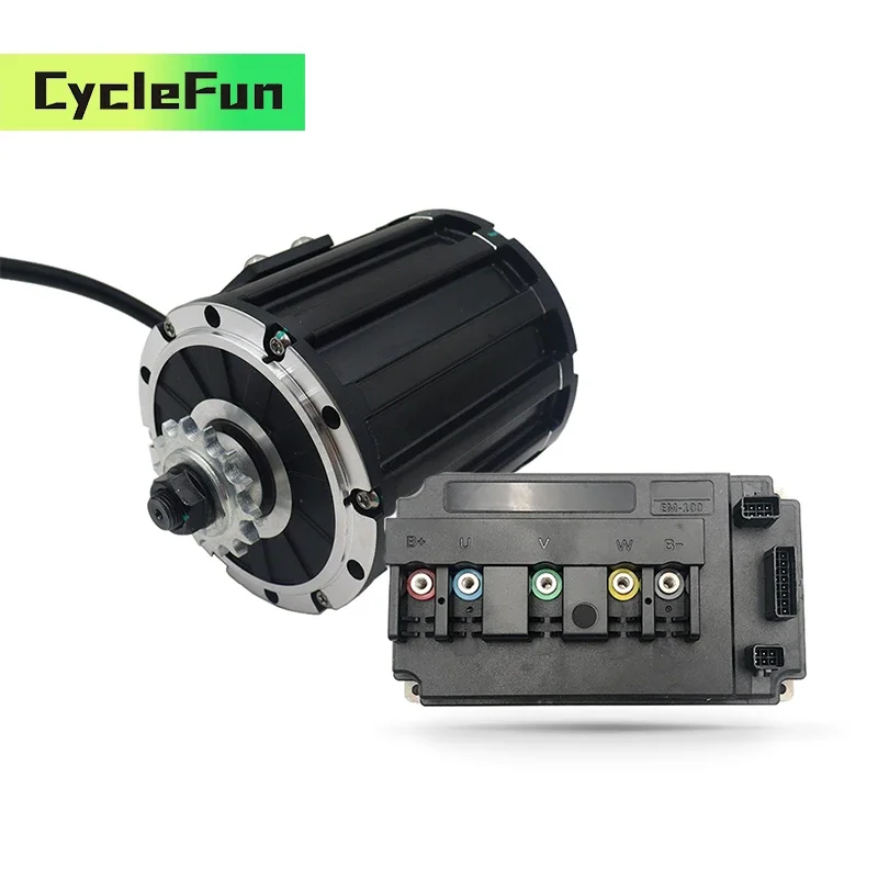 

QS120 PMSM 2 кВт 72 В двигатель со средним приводом 4600 об/мин 70 часов Ремень датчика Холла или тип звездочки с контроллером VOTOL EM100 Электрический мотоцикл