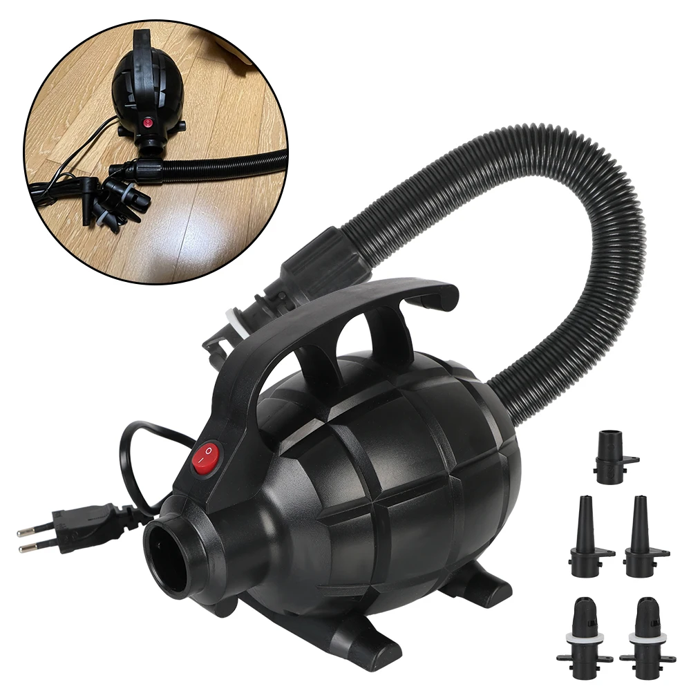 

220V Air Bed Air Inflation Tool Electric Air Pump Home Household Camping Utility Tool Portable 600W Air Compressor EU/US Plug