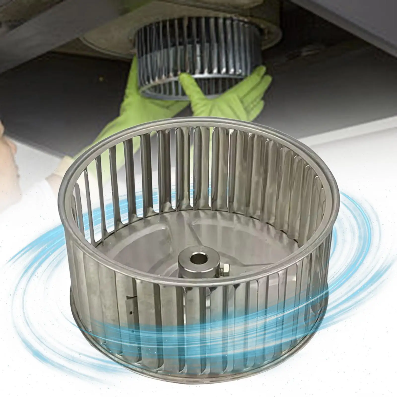 Fan Blower Wheel Accessories Sturdy Kitchen Easy Install Spare Part for Oven Centrifugal Blower Fan Impeller Fan Wheel Impeller