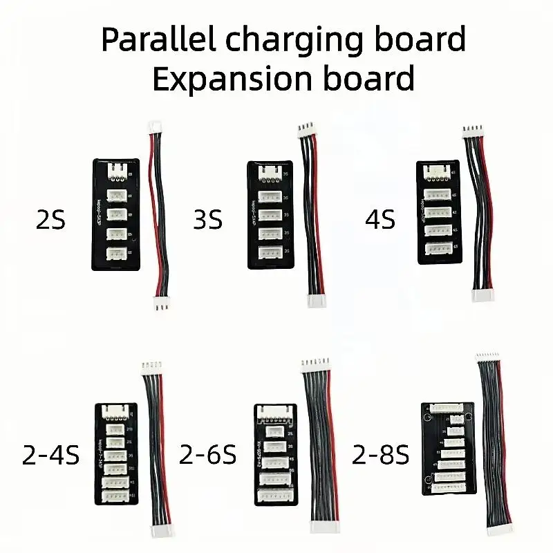 1 Set RC Battery Charger B6AC Parallel Charging Plate Board 2S 3S 4S 2-4S 2-6S 2-8S Lipo Parallel Balanced Charging Board