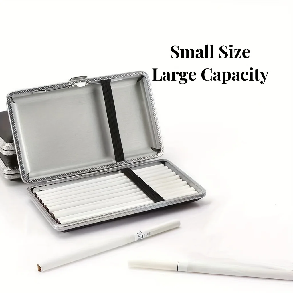 110mm Slim Metal Cigarette Case – Golden/Silvery Pharaoh Design, Portable Luxe Minimalist Smoking Accessory & Premium Gift