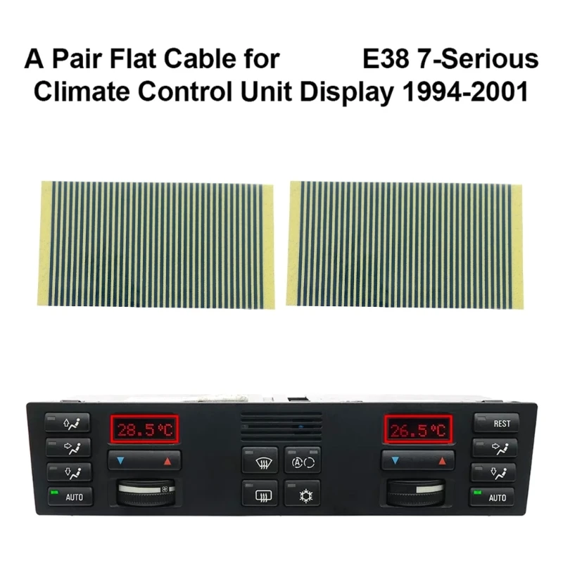 Center Display Repair Flexible Ribbon Cable for E38, Flat Ribbon Part for Instrument Screen Service and Display Restoration X37F