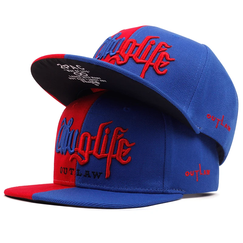 Men\'s Fashion Thief Series Dual Color Block Snapback Cap Unisex Sunshade Hat Adjustable Hip Hop Baseball Caps Cowboy Street Hat