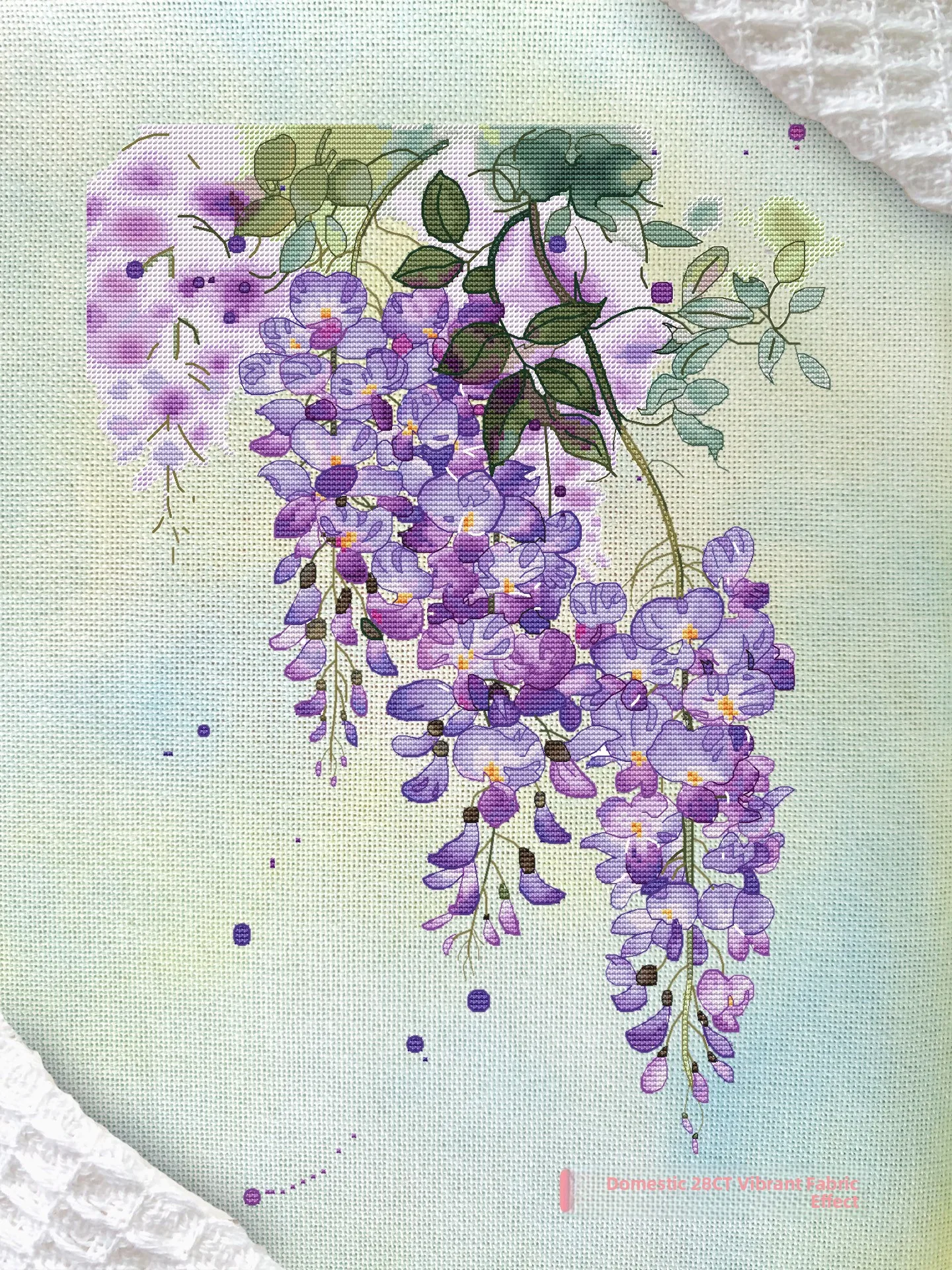

Healing Cross Stitch Kit Original 2025 New Premium Purple Wisteria DIY Embroidery Living Room Chinese Style Good Luck