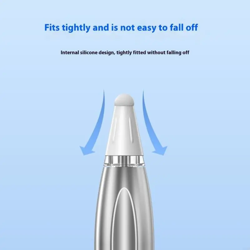 C90F 5PCS 보호 실리콘 연필 홀더 슬리브 펜촉 펜슬 3