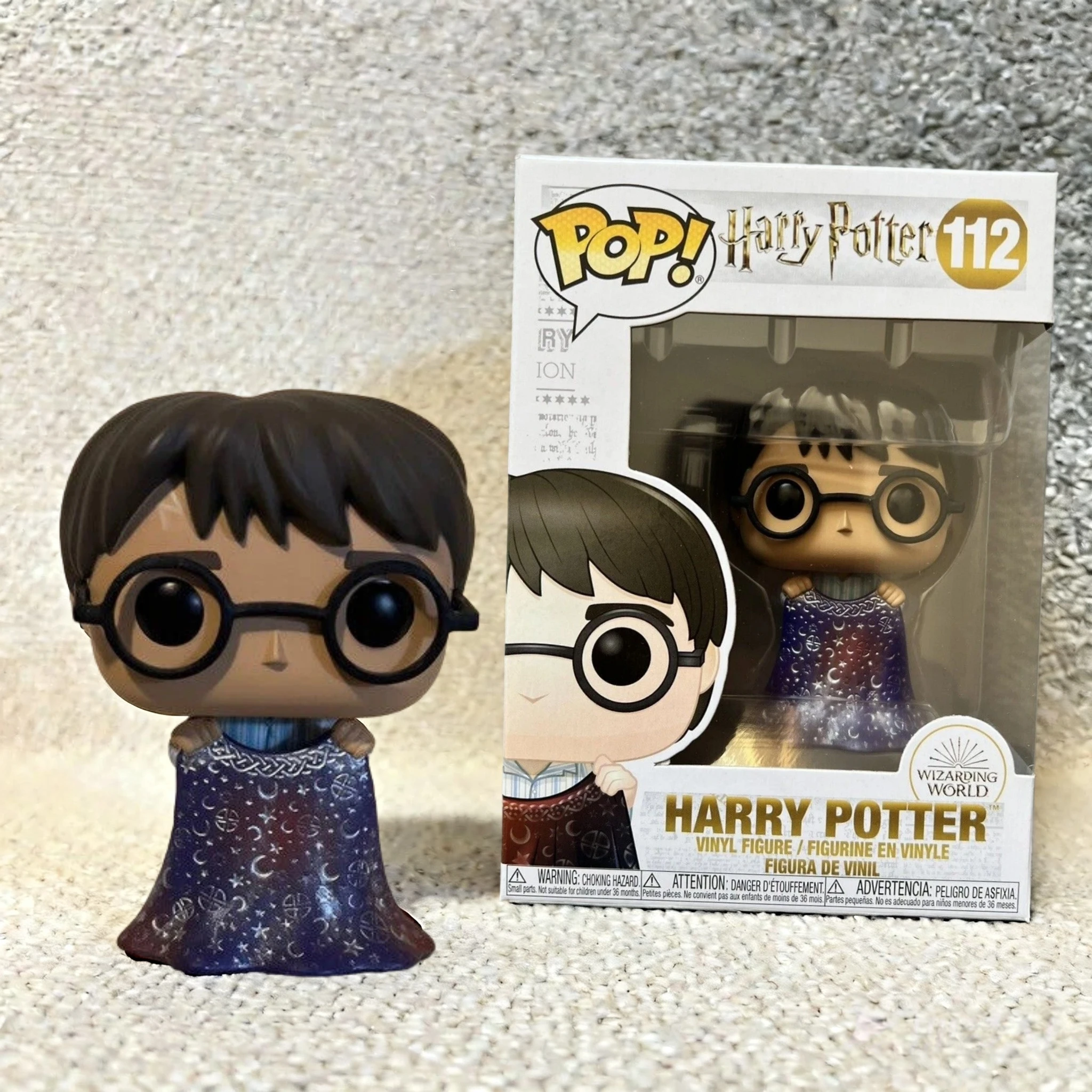 

Гарри Поттер с невидимым плащом # Официально фигурка серии Funko Pop Harry Potter 112, коллекционная ограниченная серия, подарок для фанатов