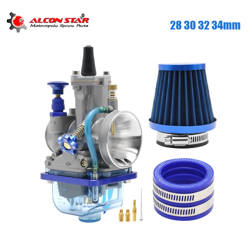 Alconstar PWK Carburetor 28 30 32 34mm Motorcycle Racing Carburetor set With Power Jet For Yamaha Mikuni Maikuni ATV Dirt Bike