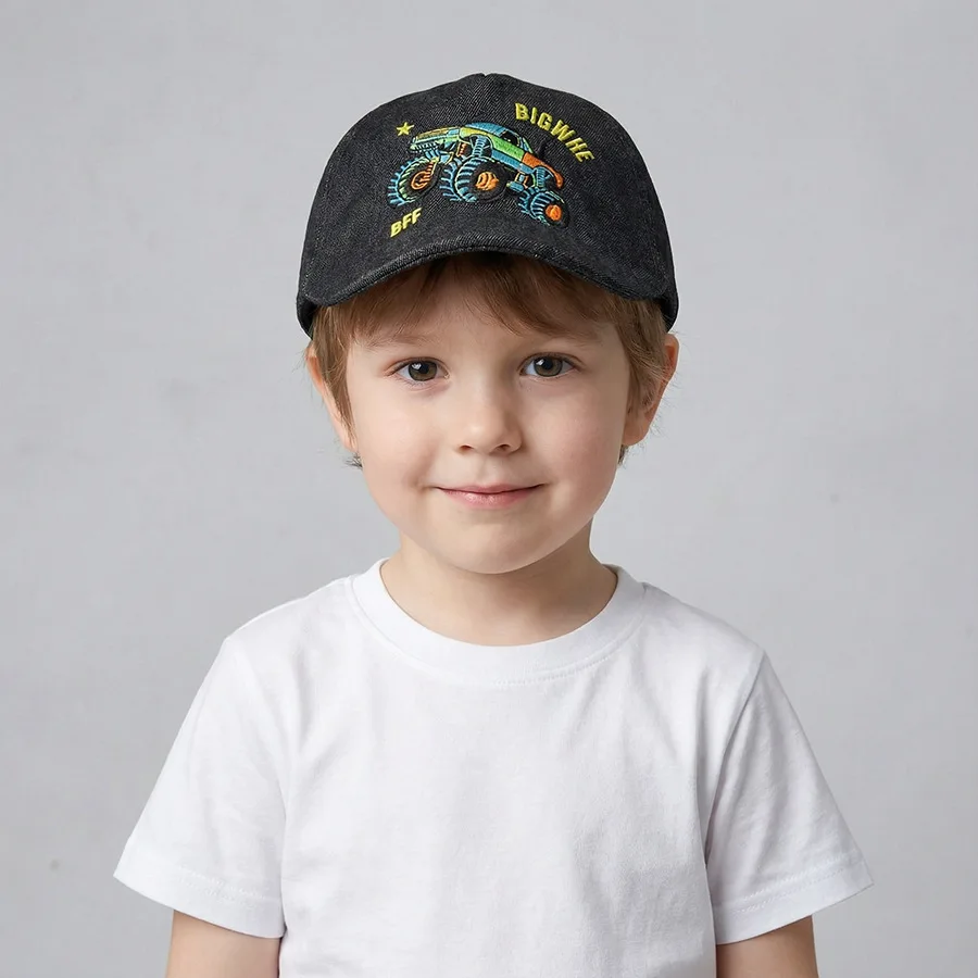 

Forward Cap Boy 3D Car Printout - Personalized Casual Sun Hat - Baseball Cap for Outdoor Use - Duckbill Hat for Boys