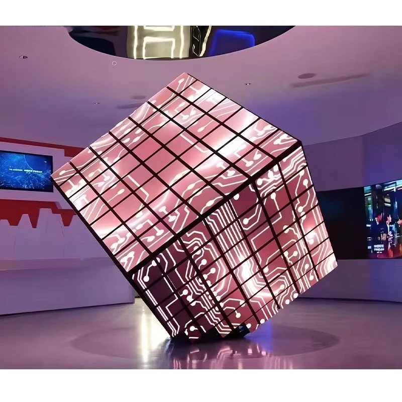 P1.5 Fine-pitch High-definition 8K Full-color Waterproof Cube Display Smart Phone WiFi Control Indoor Advertising Display 4500