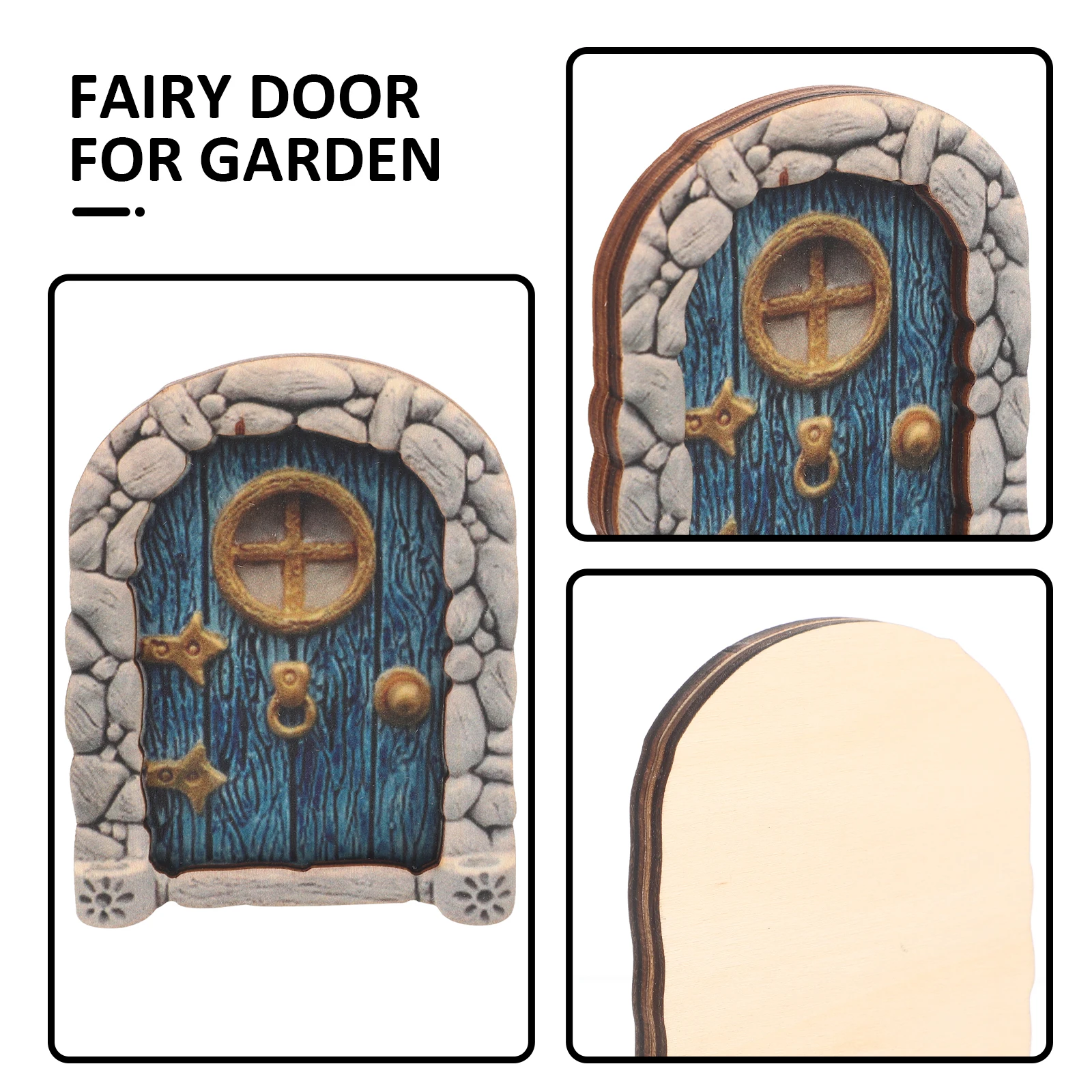 

Courtyard Door Decoration Tree Stump Elf Front Fairy Wooden Hanging Garden Ornament