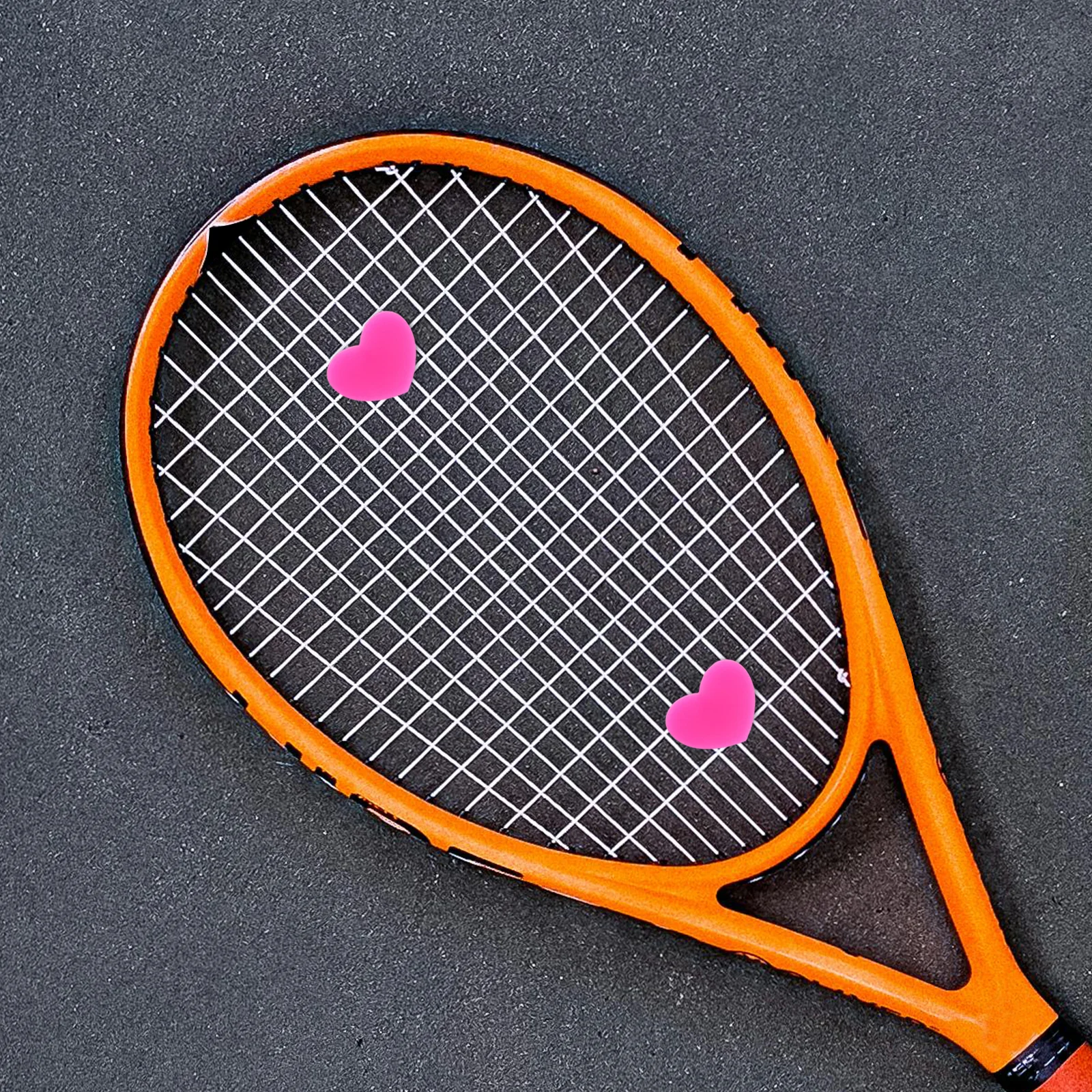 

6 Pcs Tennis Racket Neon Dampers for Racquets Dampener Silicone Shocking Absorber