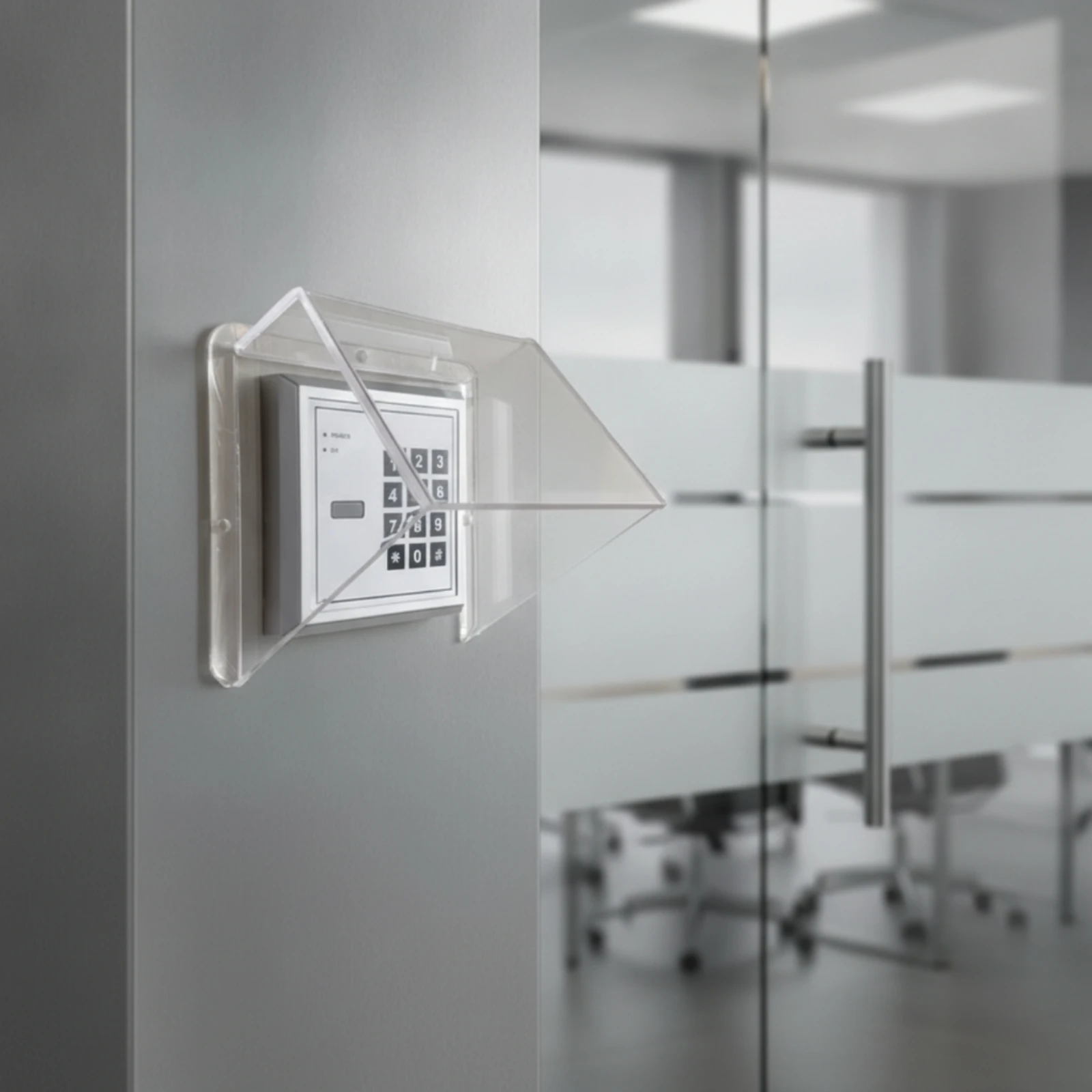 Transparent Access Control Cover Waterproof Keypad Sun and Rain Hood Attendance Device Cover Hood Compact