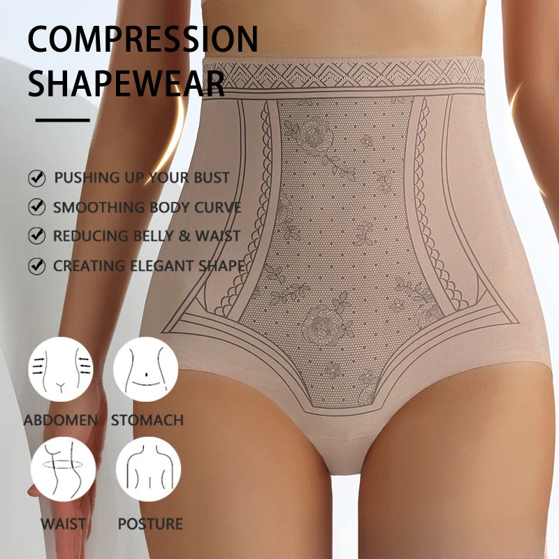 Pantalones moldeadores adelgazantes para mujer, cintura alta, seda helada, moldeador de vientre, moldeador de cuerpo de entrepierna de algodón puro líquido sin costuras