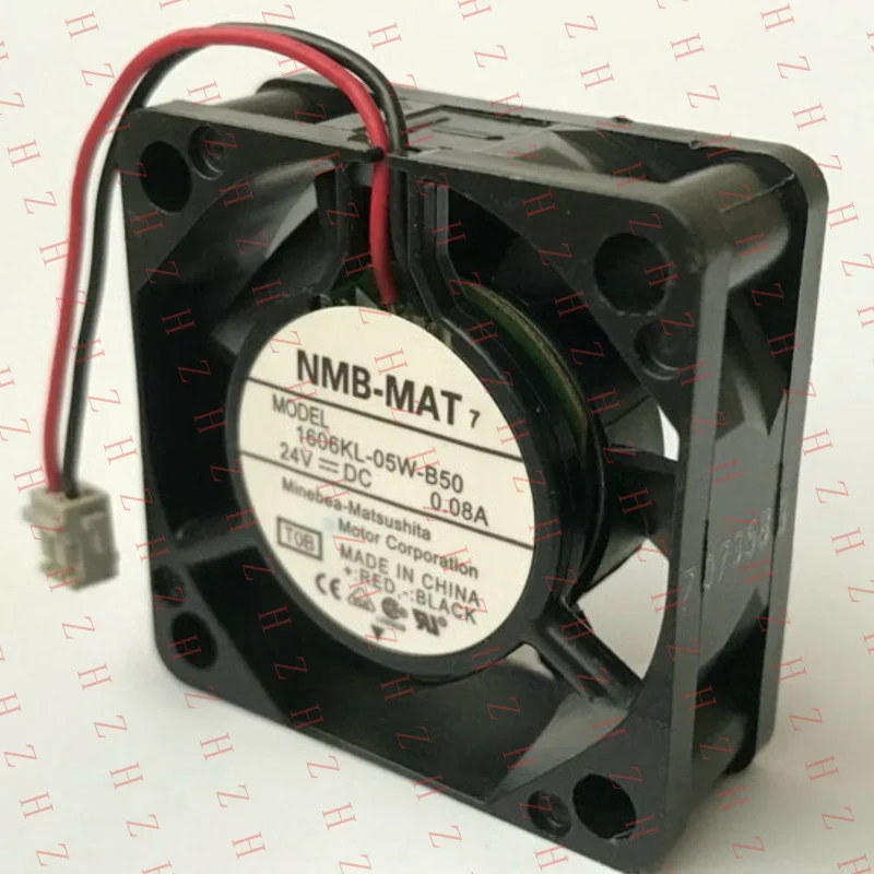 P+ 1PCS FOR NMB 24V DC 1606KL-05W-B50 MODEL Cooling Fan 2 line 40*15MM 2pin 0.08A