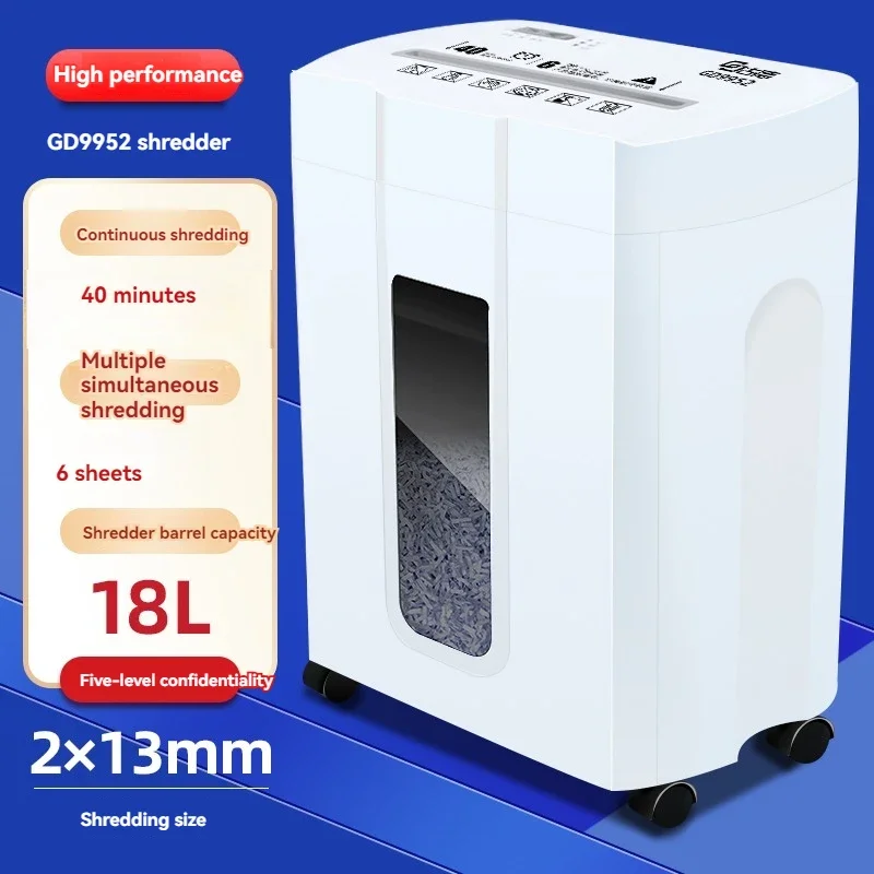 2025 9952 Office Shredder Automatic Office Large Commercial Power Electric Waste Pellet Portable Home