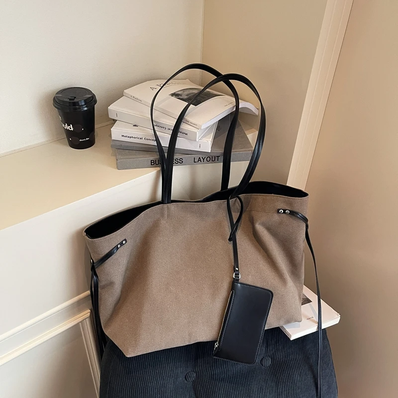 Casual Vintage frauen Schulter Tasche Mode Weibliche Leinwand Tragbare Handtaschen Große kapazität Reise Laptop Tragetaschen für dame – Detail 21